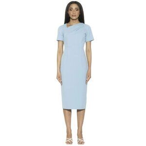 Alexia Admor Light Blue Midi Dress